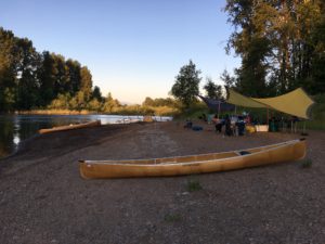 Riverside Camp Willametter River Oregon Wenonah Canoes - www.PaddlePeople.us